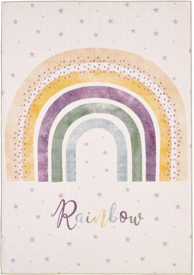 Decor24-AY Kinderkamerkleed Play (Regenboog) 100x150 cm