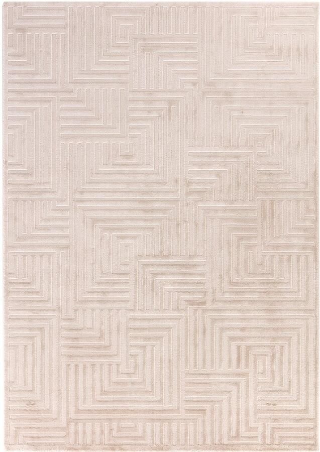 Decor24-AY Laagpolig vloerkleed Sahara (beige 1114) 80x150 cm
