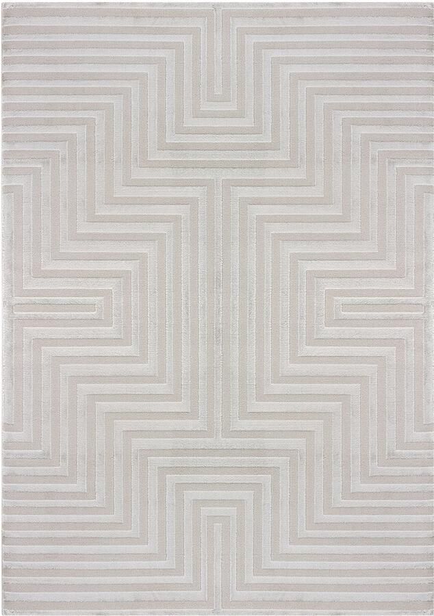 Decor24-AY Laagpolig vloerkleed Sahara (zilver 1111) 120x170 cm