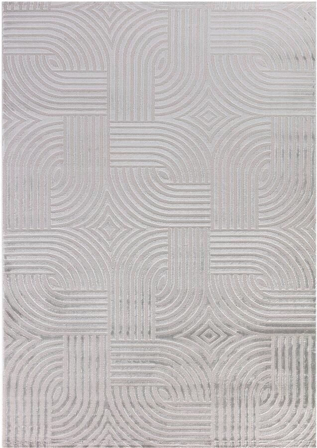 Decor24-AY Laagpolig vloerkleed Sahara (zilver 1112) 200x290 cm