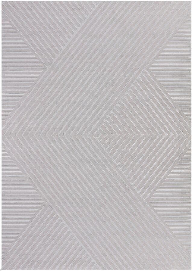 Decor24-AY Laagpolig vloerkleed Sahara (zilver 1115) 80x250 cm