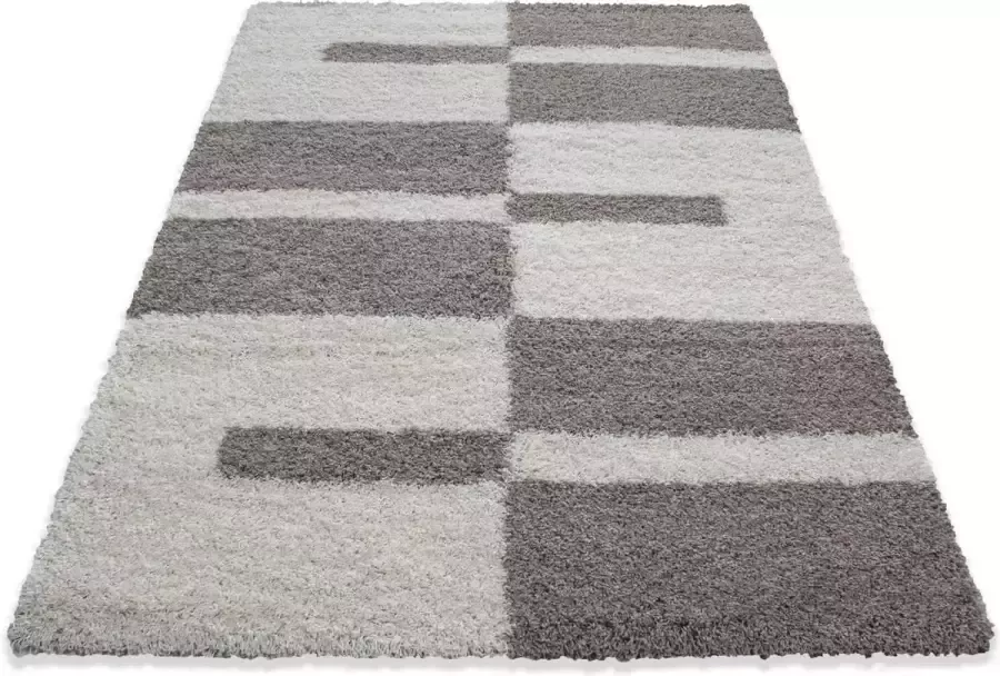 Decor24-AY Extra hoogpolig en modern vloerkleed Gala beige 140x200 cm - Foto 1