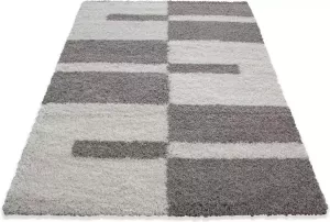 Decor24-AY Extra hoogpolig en modern vloerkleed Gala beige 80x250 cm