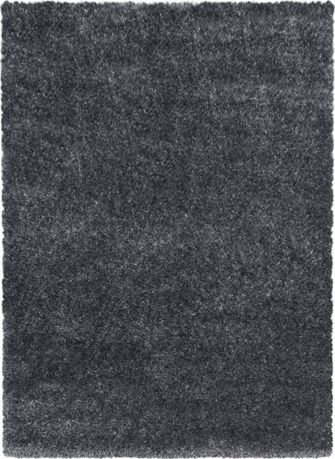 Decor24-AY Extra hoogpolig shaggy vloerkleed Brilliant grey 240x340 cm
