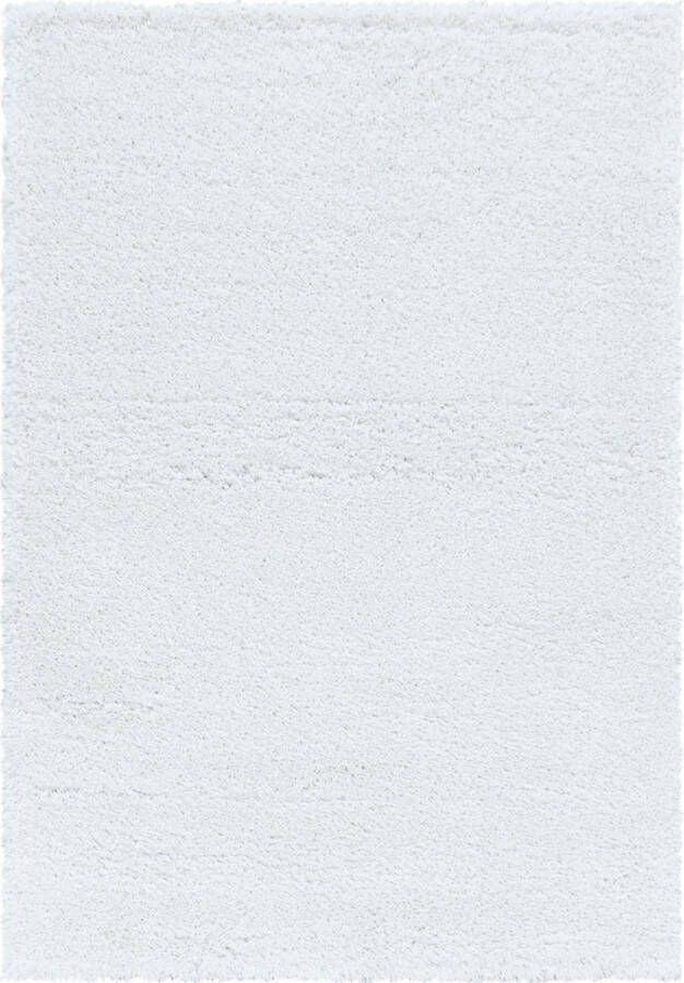 Decor24-AY Extra hoogpolig shaggy vloerkleed Fluffy wit 120x170 cm
