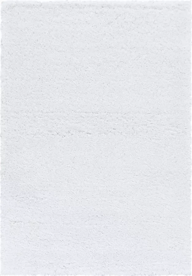 Decor24-AY Extra hoogpolig shaggy vloerkleed Fluffy wit 80x250 cm