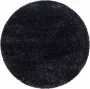 Decor24-AY Extra hoogpolig vloerkleed Brilliant rond black 120x120 cm - Thumbnail 3