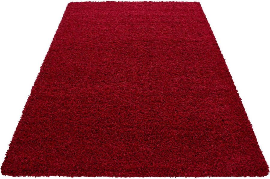 Decor24-AY Hoogpolig vloerkleed Dream rood 80x150 cm