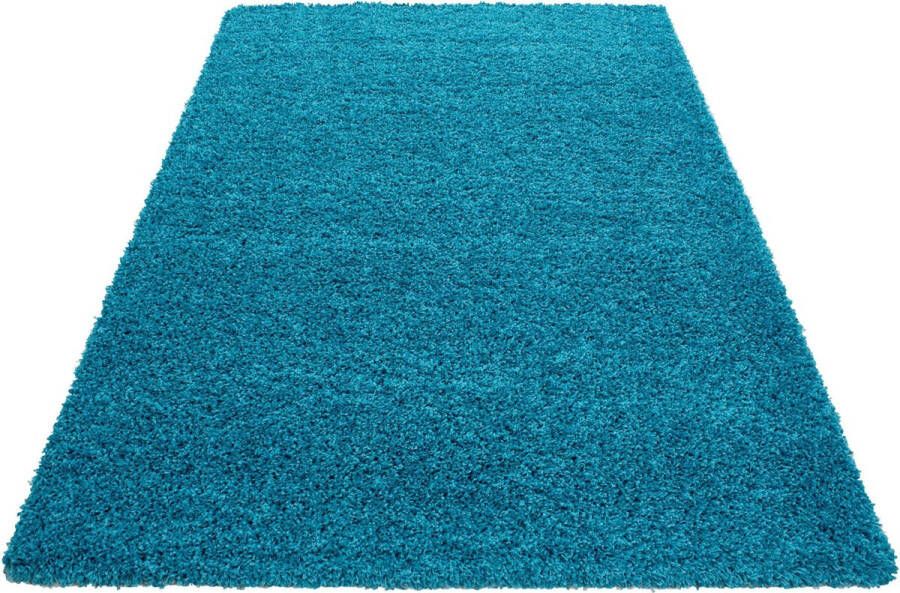 decor24-AY Hoogpolig vloerkleed Dream turquoise 120x170 cm