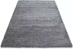 Decor24-AY Hoogpolig vloerkleed Life lichtgrijs 80x250 cm