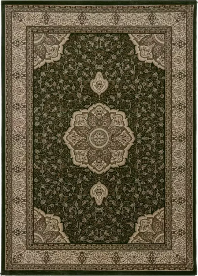 Decor24-AY Klassiek vloerkleed Kashmir groen 2601 80x150 cm