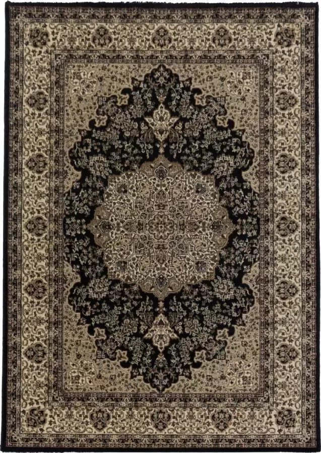 Decor24-AY Klassiek vloerkleed Kashmir zwart 2608 300x400 cm