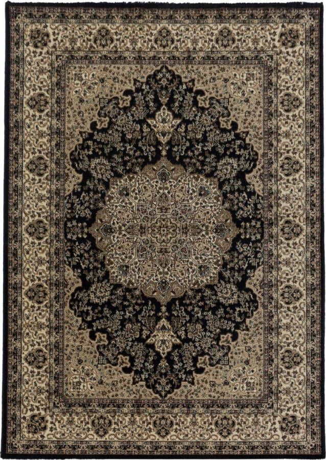 Decor24-AY Klassiek vloerkleed Kashmir zwart 2608 80x150 cm
