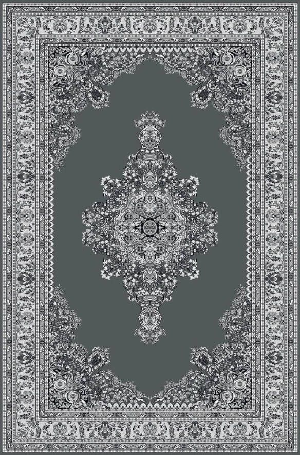Decor24-AY Klassiek vloerkleed Marrakesh grijs 297 120x170 cm