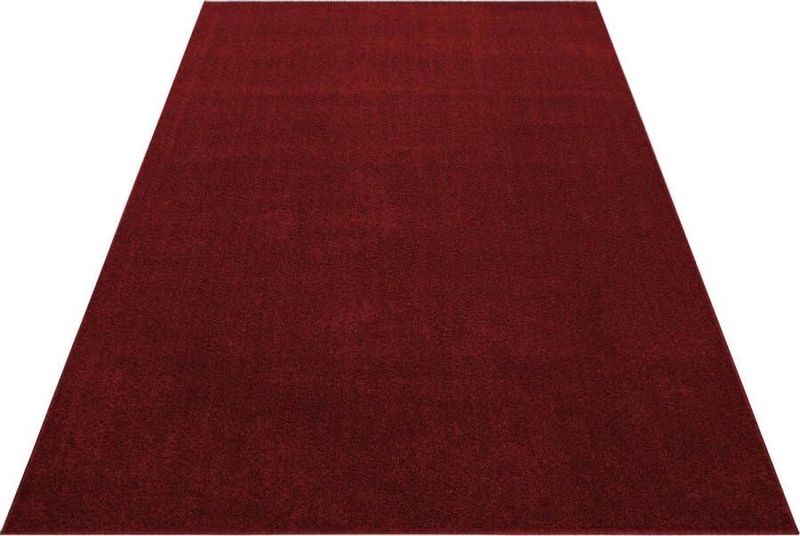 decor24-AY Laagpolig vloerkleed Ata rood 160x230 cm