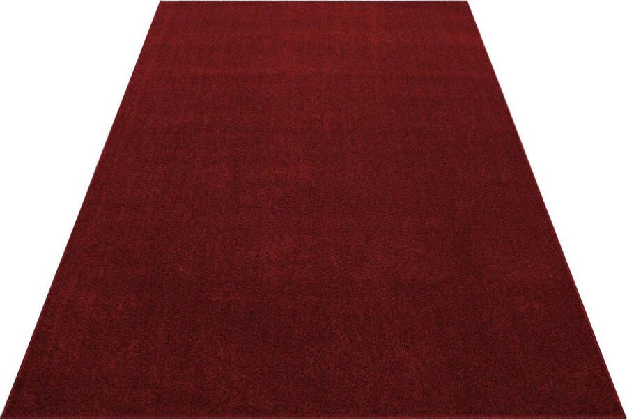Decor24-AY Laagpolig vloerkleed Ata rood 80x150 cm