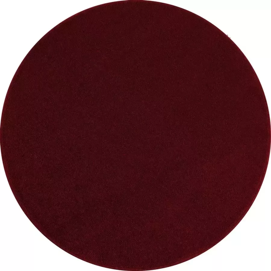 Decor24-AY Laagpolig vloerkleed Ata rood rond O 200 cm