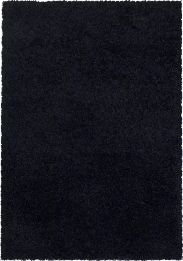 decor24-AY Modern hoogpolig vloerkleed Sydney zwart 100x200 cm