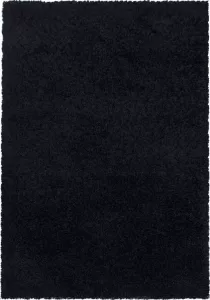 Decor24-AY Modern hoogpolig vloerkleed Sydney zwart 140x200 cm