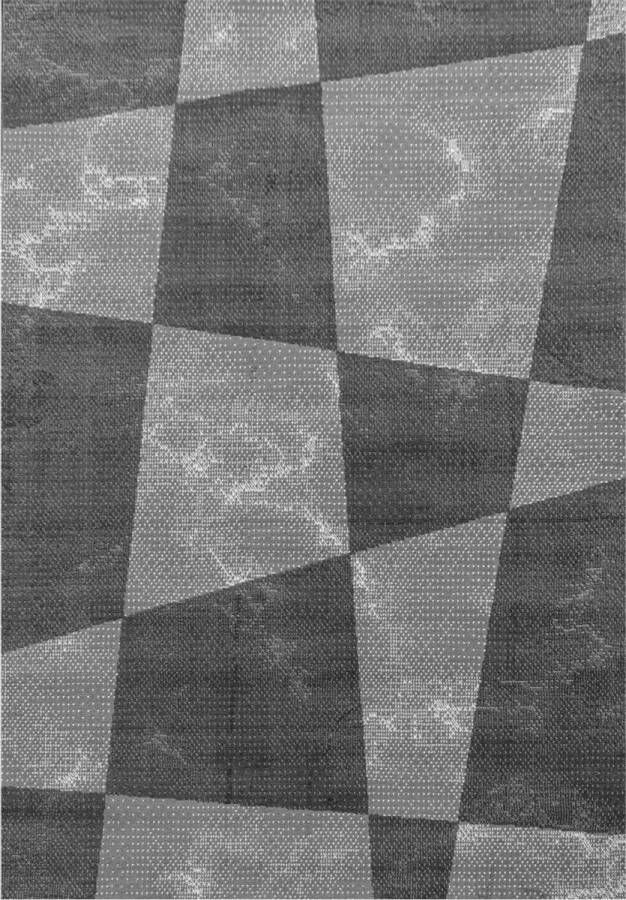 Decor24-AY Modern laagpolig vloerkleed Base grijs 2830 120x170 cm