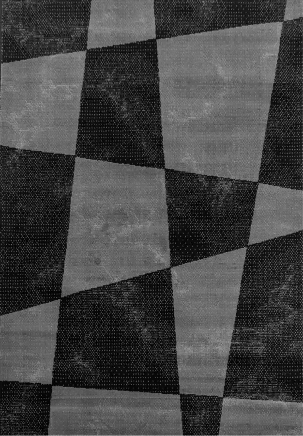 Decor24-AY Modern laagpolig vloerkleed Base zwart 2830 140x200 cm