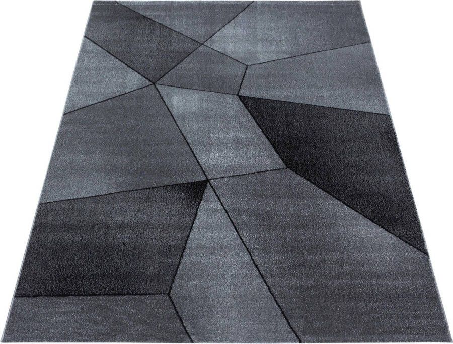 Decor24-AY Modern laagpolig vloerkleed Beta grijs 120x170 cm - Foto 1
