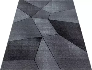 Decor24-AY Modern laagpolig vloerkleed Beta grijs 120x170 cm