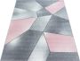 Decor24-AY Modern laagpolig vloerkleed Beta roze 160x230 cm - Thumbnail 1