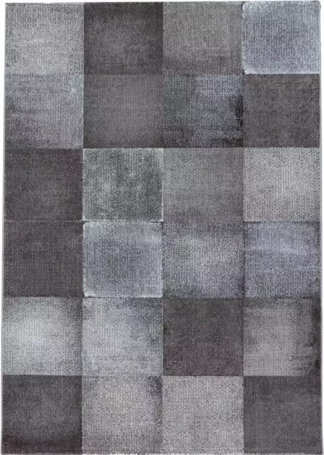Decor24-AY Modern laagpolig vloerkleed Costa bruin 3526 80x250 cm