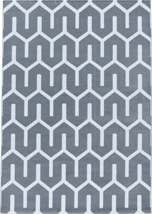 Decor24-AY Modern laagpolig vloerkleed Costa grijs 3524 120x170 cm