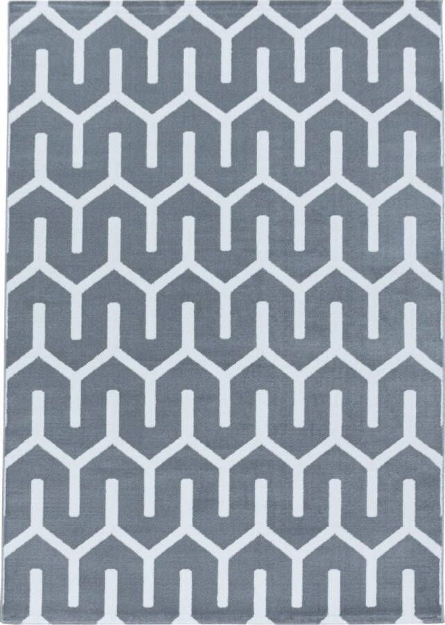 Decor24-AY Modern laagpolig vloerkleed Costa grijs 3524 160x230 cm