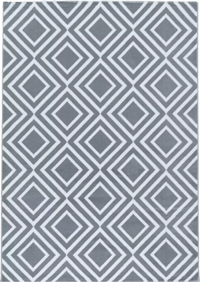 Decor24-AY Modern laagpolig vloerkleed Costa grijs 3525 80x150 cm