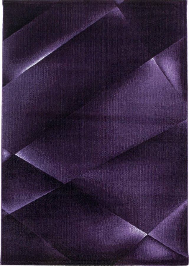Decor24-AY Modern laagpolig vloerkleed Costa lila 3527 80x150 cm