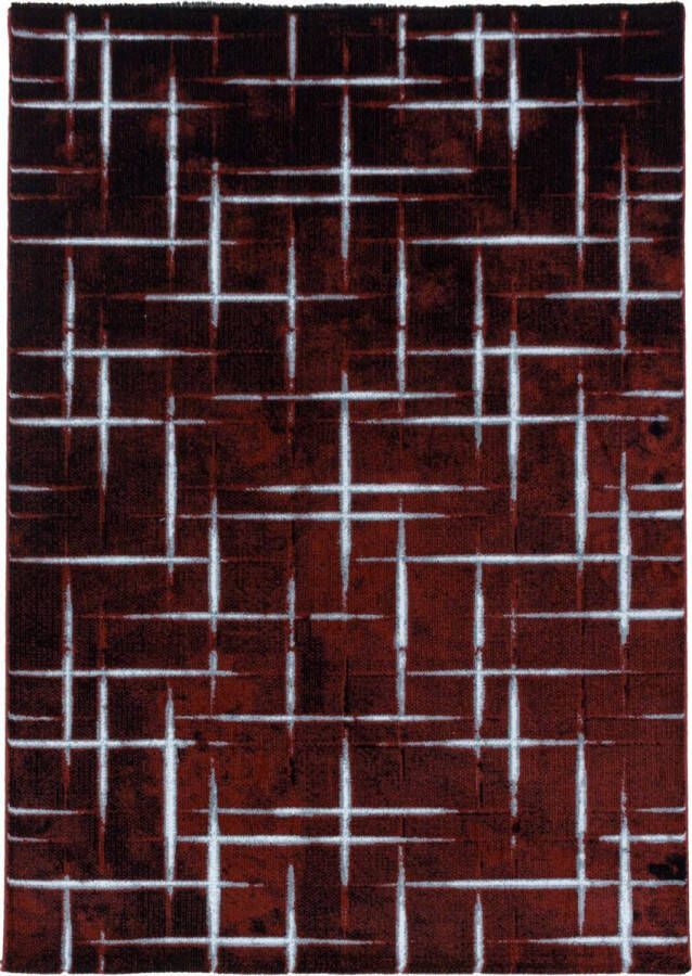 decor24-AY Modern laagpolig vloerkleed Costa rood 3521 120x170 cm