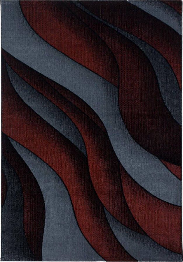 decor24-AY Modern laagpolig vloerkleed Costa rood 3523 120x170 cm