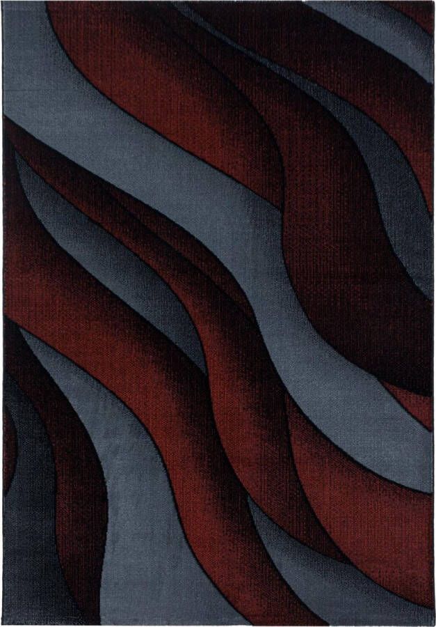 Decor24-AY Modern laagpolig vloerkleed Costa rood 3523 160x230 cm