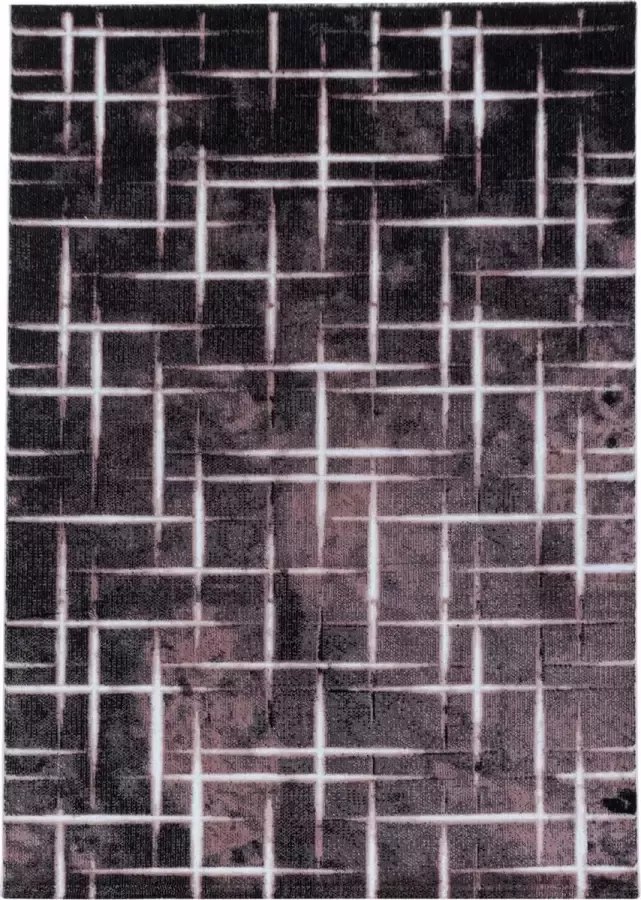 Decor24-AY Modern laagpolig vloerkleed Costa roze 3521 80x250 cm