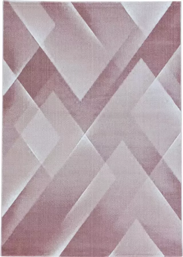Decor24-AY Modern laagpolig vloerkleed Costa roze 3522 160x230 cm