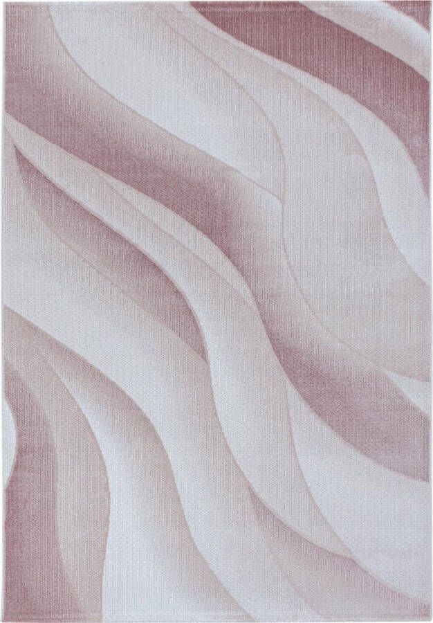 Decor24-AY Modern laagpolig vloerkleed Costa roze 3523 120x170 cm