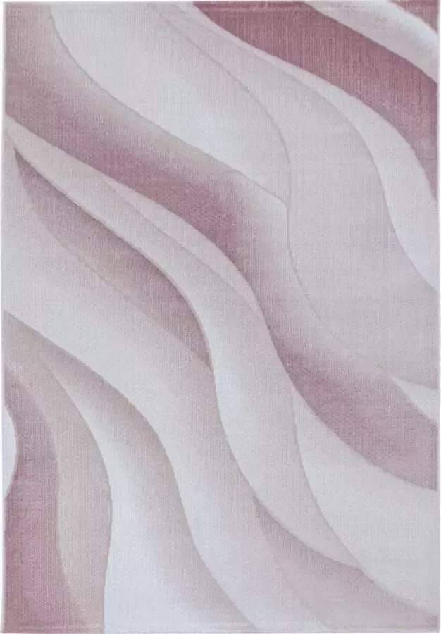 Decor24-AY Modern laagpolig vloerkleed Costa roze 3523 160x230 cm