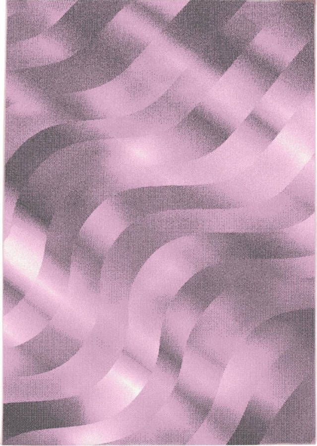 Decor24-AY Modern laagpolig vloerkleed Costa roze 3529 160x230 cm