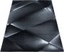 Decor24-AY Modern laagpolig vloerkleed Costa zwart 3527 80x150 cm - Thumbnail 1