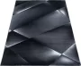 Decor24-AY Modern laagpolig vloerkleed Costa zwart 3527 80x150 cm - Thumbnail 2