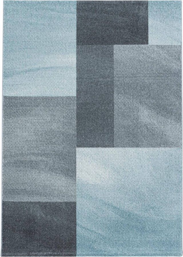 Decor24-AY Modern laagpolig vloerkleed Efor blauw 3712 160x230 cm