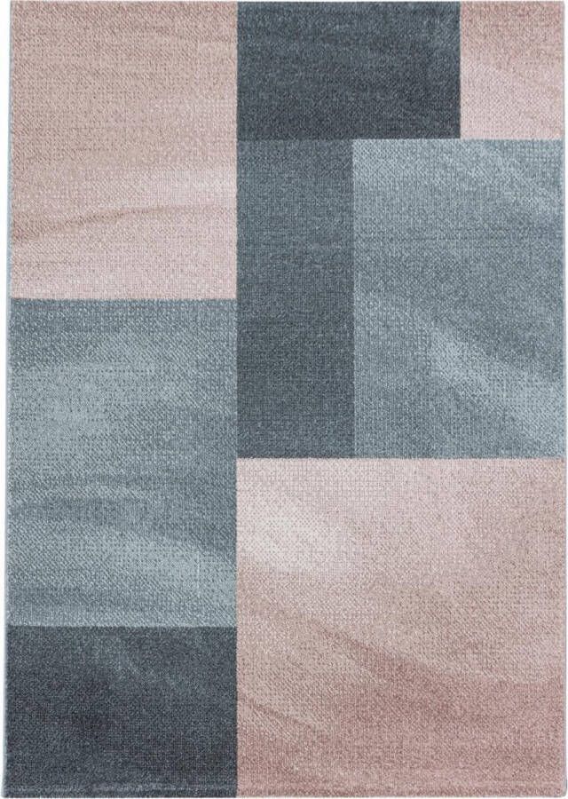 Decor24-AY Modern laagpolig vloerkleed Efor roze 3712 200x290 cm