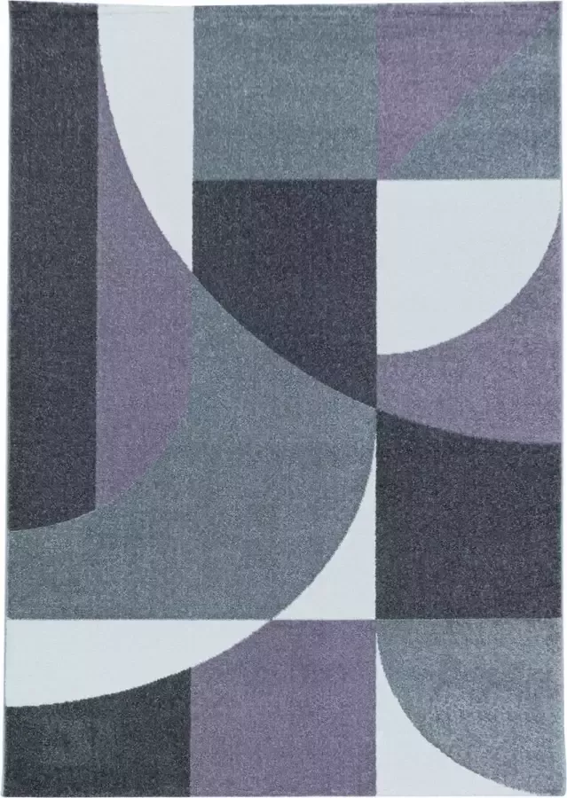 Decor24-AY Modern laagpolig vloerkleed Efor violet 3711 160x230 cm