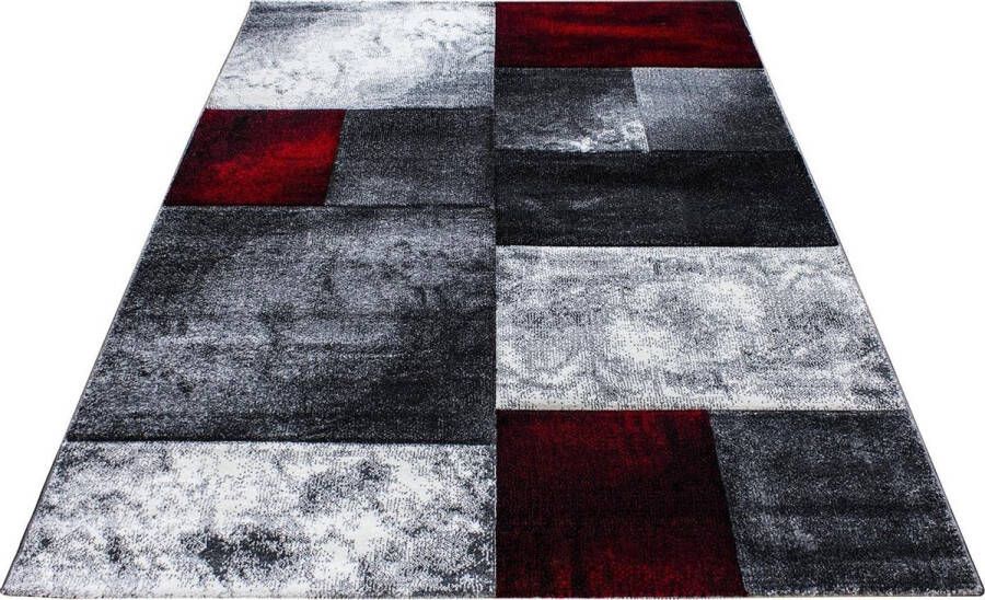Decor24-AY Modern laagpolig vloerkleed Hawaii rood 1710 120x170 cm