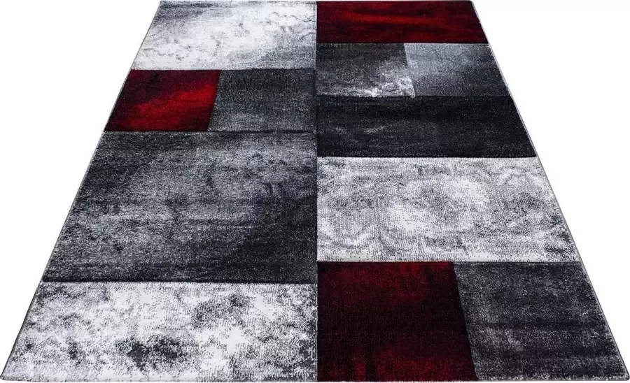 Decor24-AY Modern laagpolig vloerkleed Hawaii rood 1710 200x290 cm