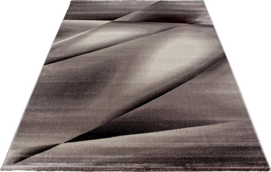 Decor24-AY Modern laagpolig vloerkleed Miami bruin 6590 80x150 cm