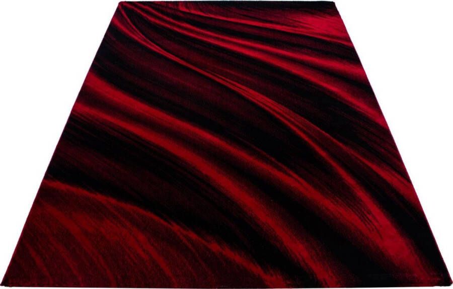 Decor24-AY Modern laagpolig vloerkleed Miami rood 6630 200x290 cm